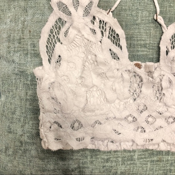 SOLD Free People Adella Lace bralette white XS - Picture 5 of 14